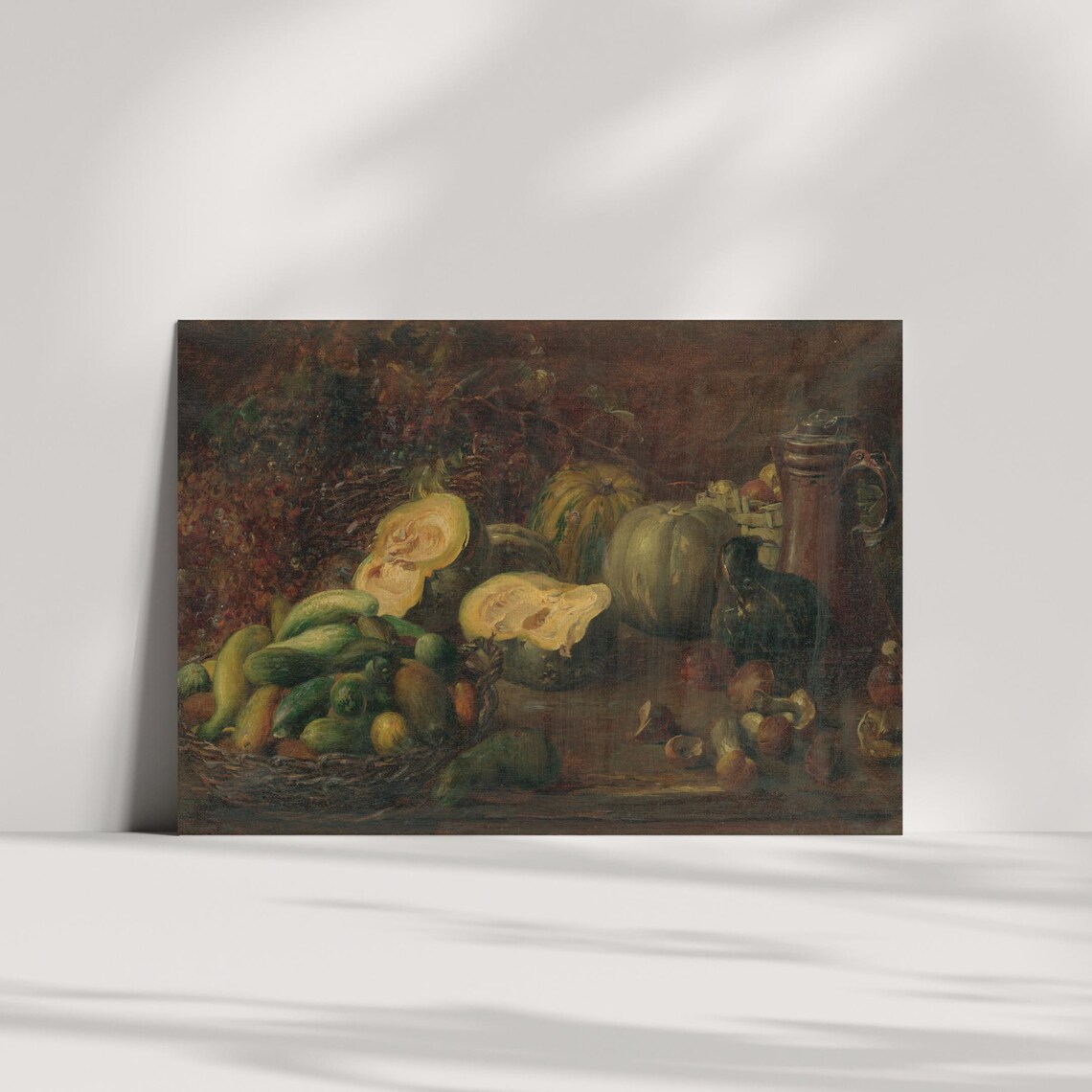 Vintage Still Life With Vegetables, Rustic Kitchen Art Print - Image 3
