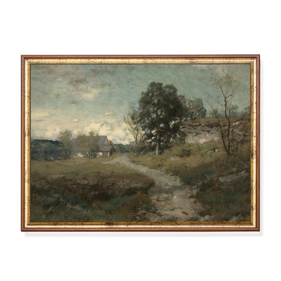 Vintage Landscape Painting Country Landscape Poster