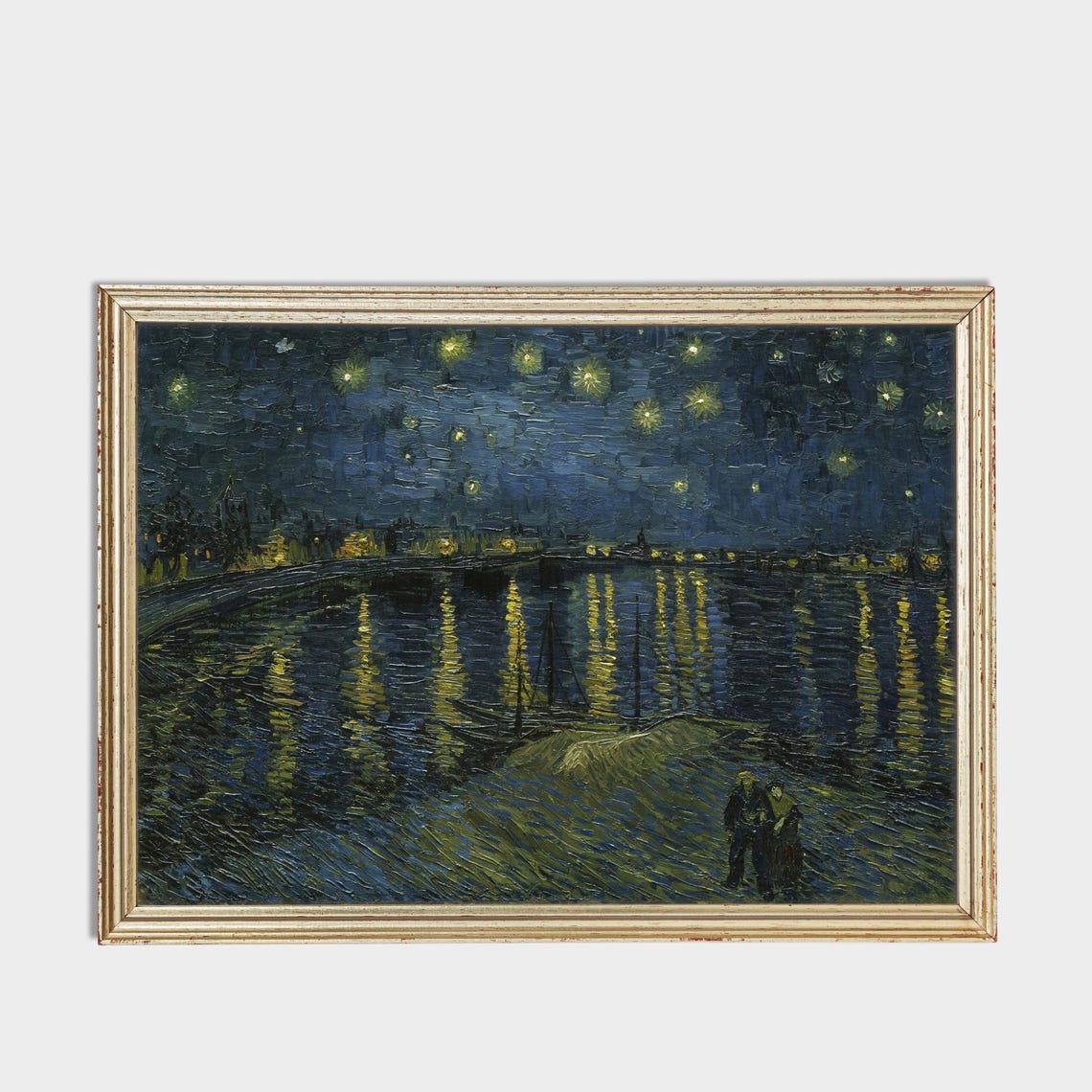 Van Gogh Starry Night Over the Rhone River Classic Art Poster - Image 3