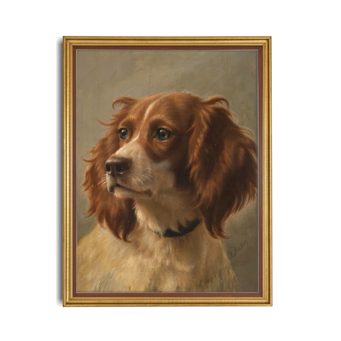 Vintage Dog Print Antique Animal Painting Dog Portrait Art Wall Art Farmhouse Decor Dog Lover Gift - Image 5