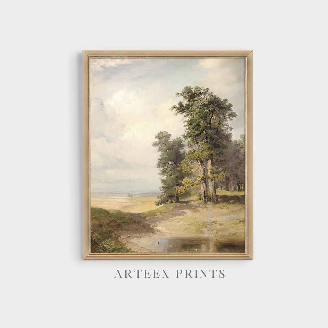 Vintage Summer Country Landscape, Farmhouse Art Print - Image 5