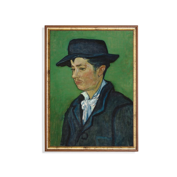 Printed And Shipped Vintage Gentleman Portrait Antique Man Portrait Physical Art Prints Oil Painting Print Moody Rustic Fine Art