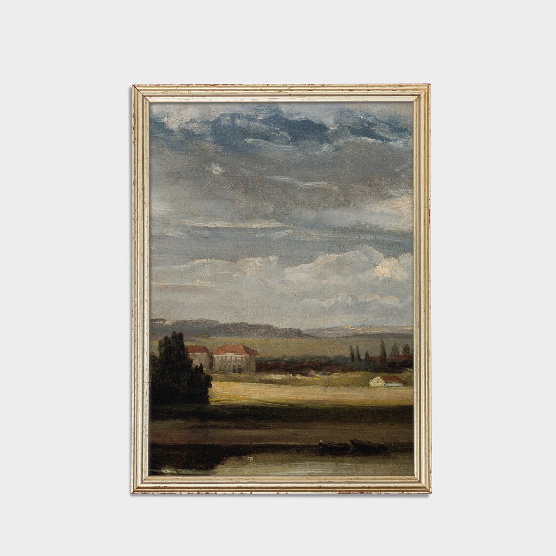 Vintage Country Landscape, Rustic Farmhouse Art Print - Image 2