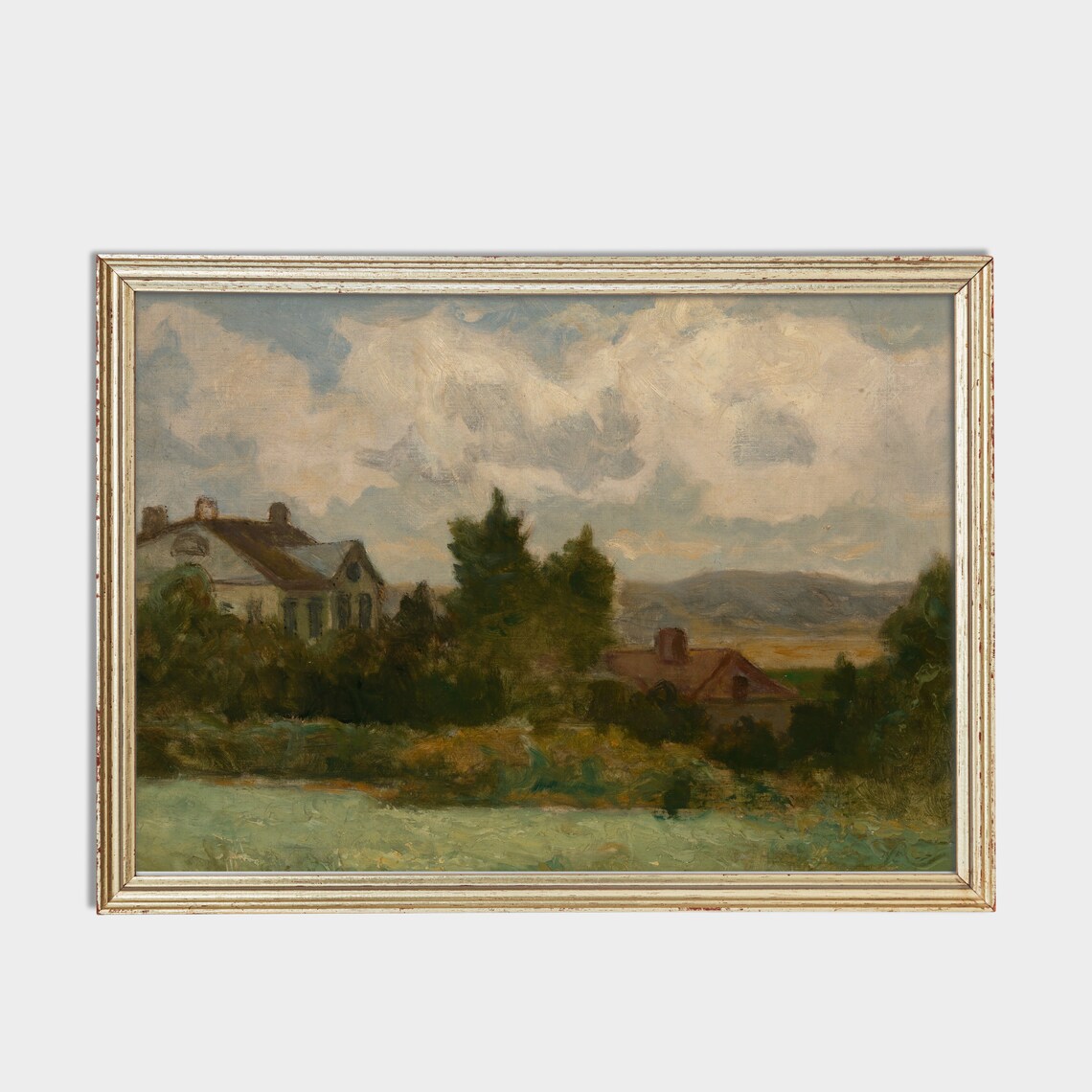 Moody Country Scenery Landscape Art Print, Vintage - Image 2
