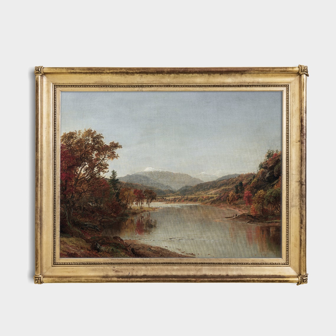 Autumn Landscape Vintage Fall Painting Rustic Moody Prints Antique Country Decor Wall Art Fine Art - Image 3