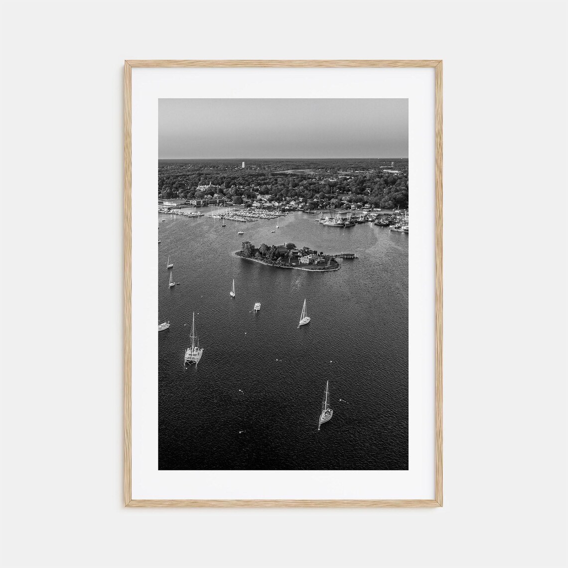 Massachusetts Black And White Travel Poster