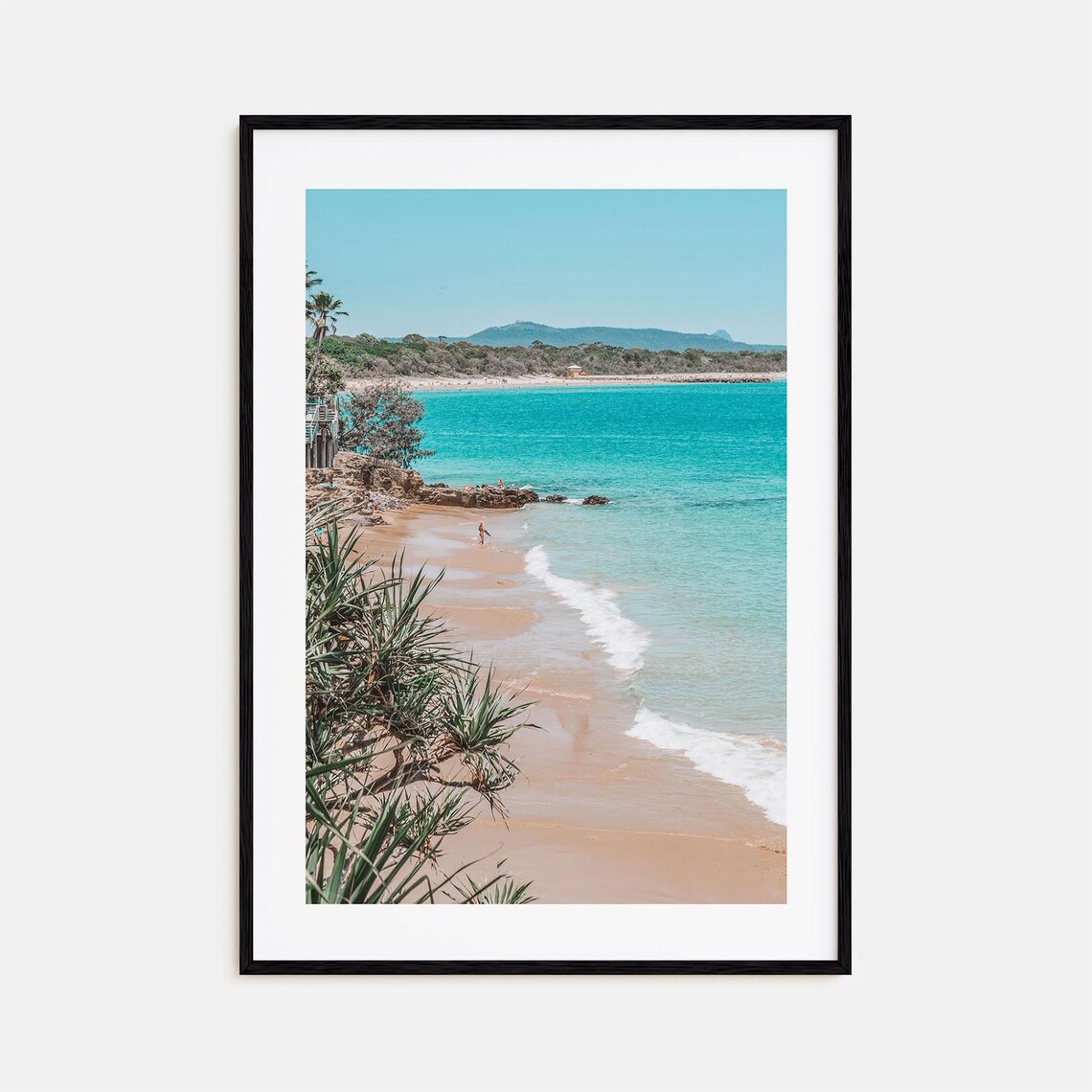 Noosa Heads Australia Turquoise Beach Cove Sunny Tropical Poster