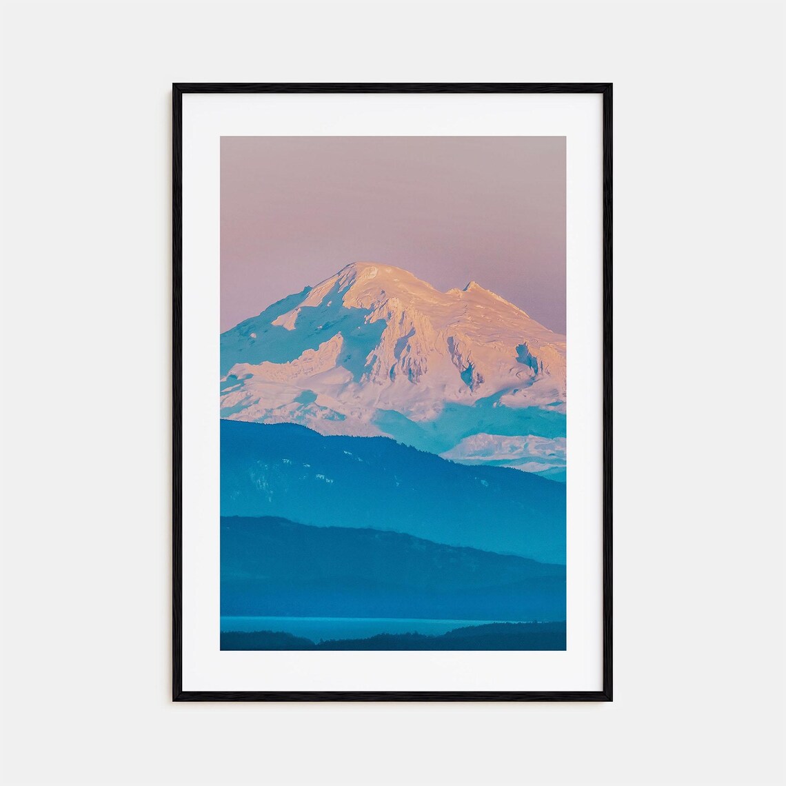 Mount Baker Travel Poster, City Map Wall Art