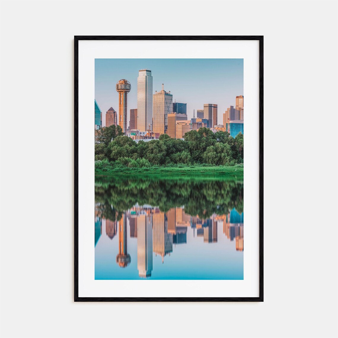 Dallas Colorful Travel Poster, City Map Wall Art