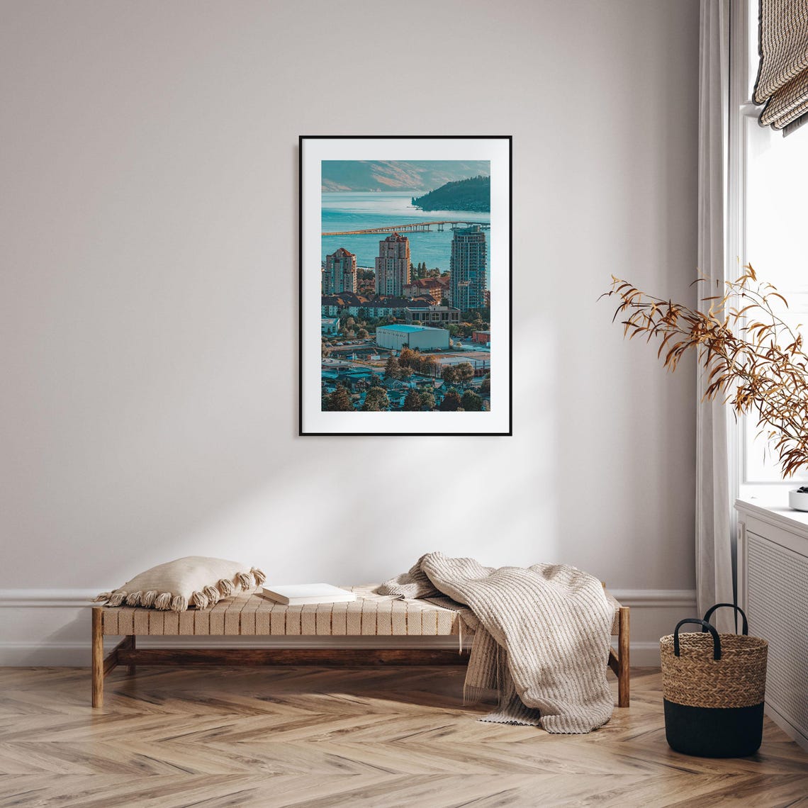 Kelowna Colorful Poster Print Kelowna Photo Wall Art Kelowna Wall Decor Kelowna Travel Print Kelowna Street Map Poster City Map - Image 2