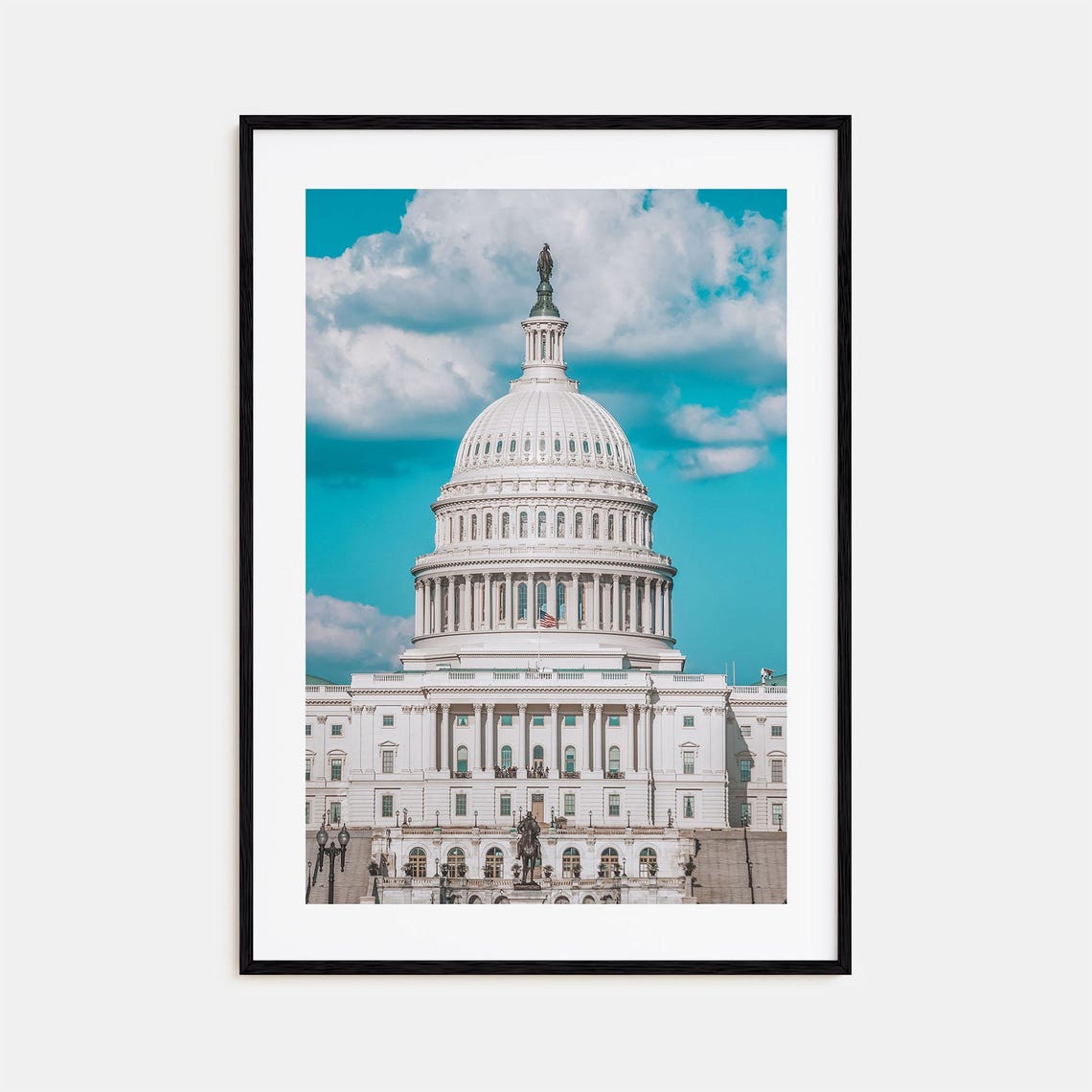 Capitol Hill US Capitol Dome Sky Colorful Photography Poster