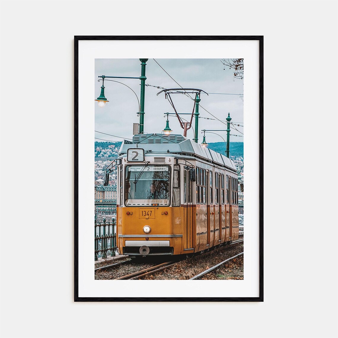 Budapest Colorful Travel Poster, City Map Art Print