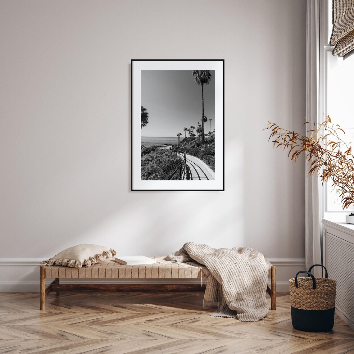 Orange County Photo Poster, Black And White Travel Art - Image 2