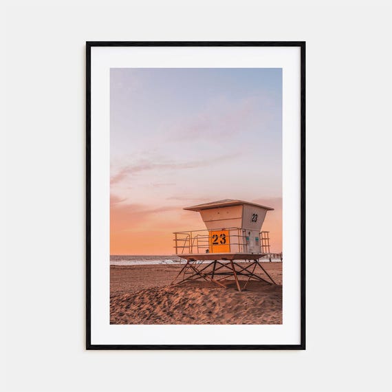 Pacific Beach Colorful Travel Poster, Street Map