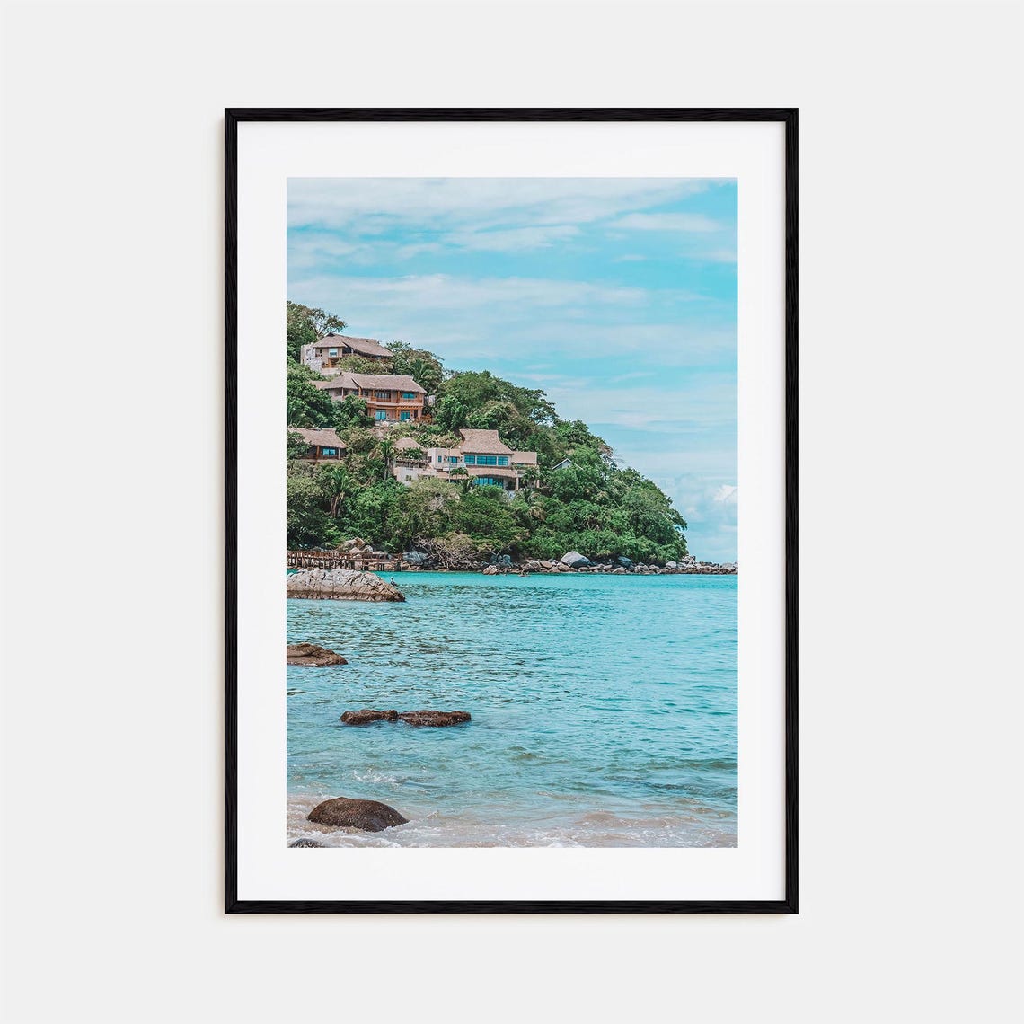 Sayulita Mexico Hillside Villa Turquoise Bay Ocean View Poster