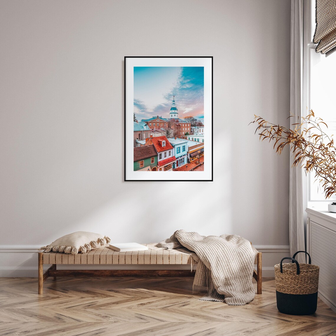 Annapolis Colorful Travel Poster, City Map Print - Image 2