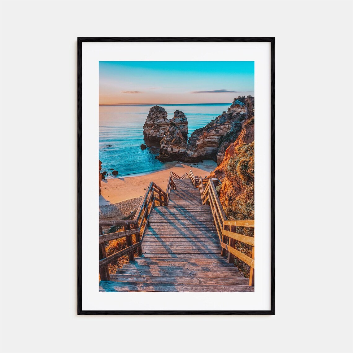 Algarve Travel Poster, Street Map Wall Art
