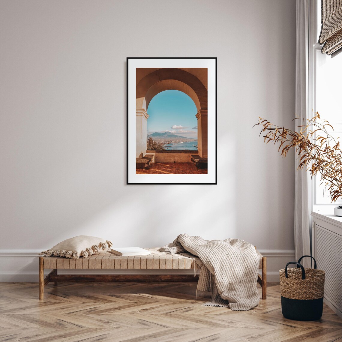 Naples Italy Colorful Travel Poster, City Map - Image 2