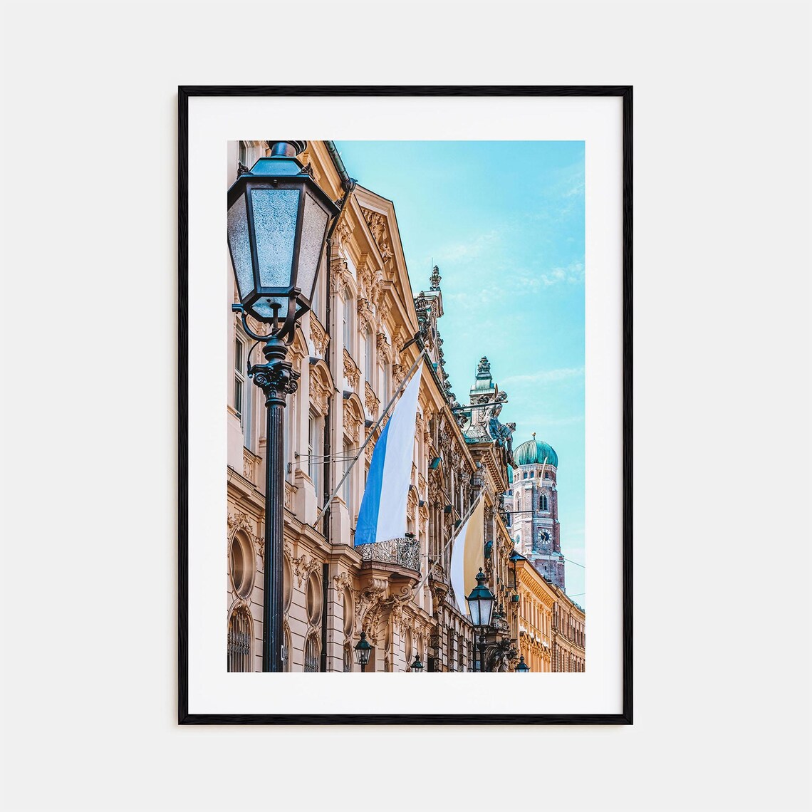 Munich Colorful Travel Poster, City Map Wall Art
