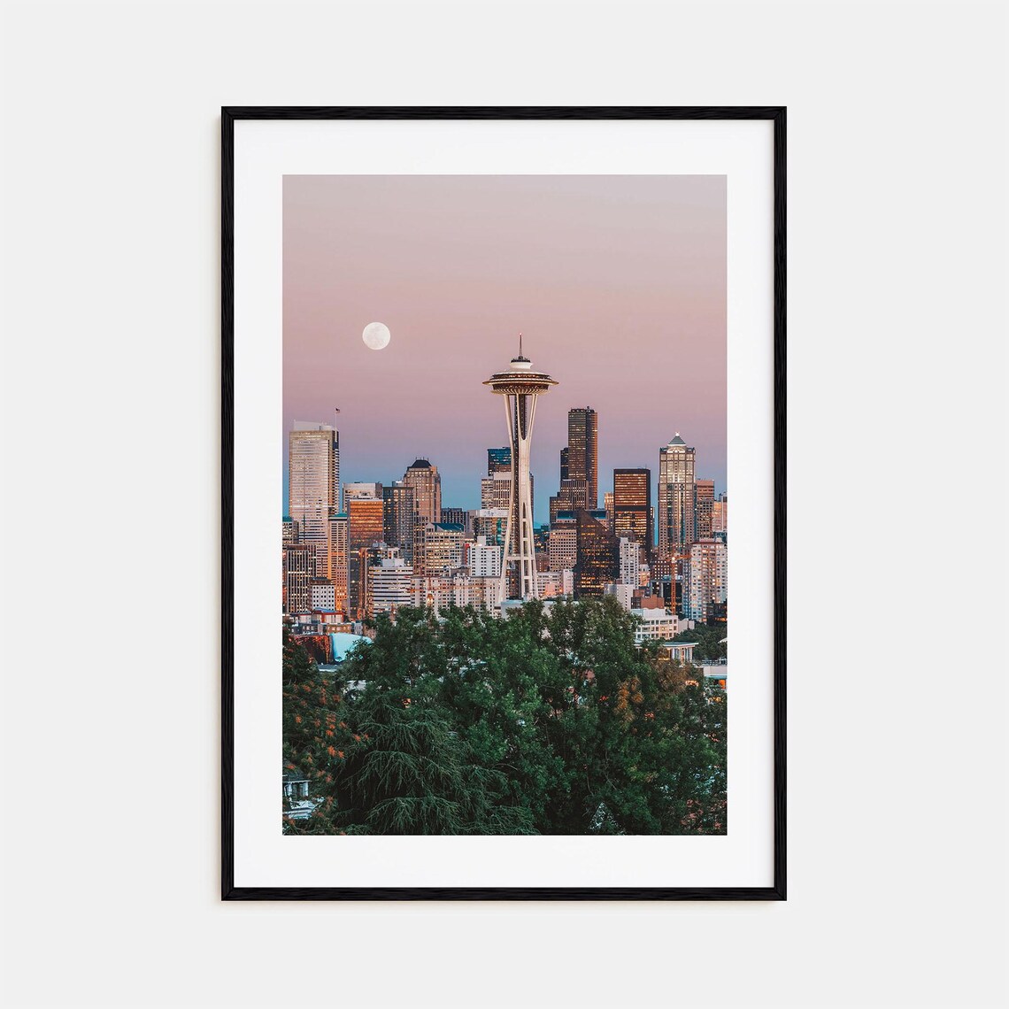 Seattle Colorful Travel Poster, City Map Art Print