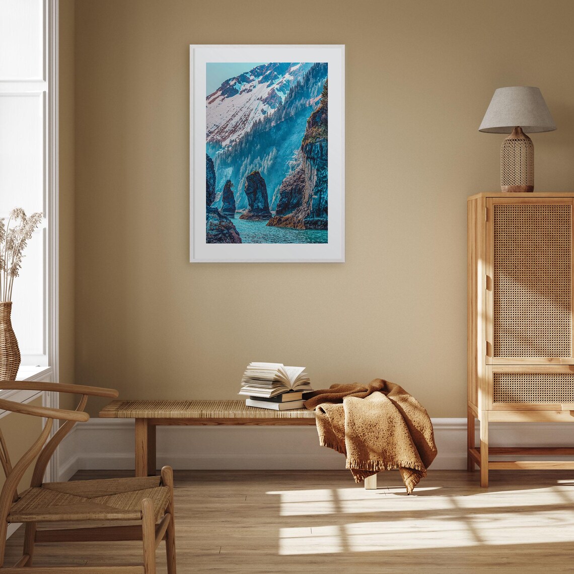 Kenai Fjords Alaska Sea Stacks Glacial Mountains Fjord Poster - Image 2