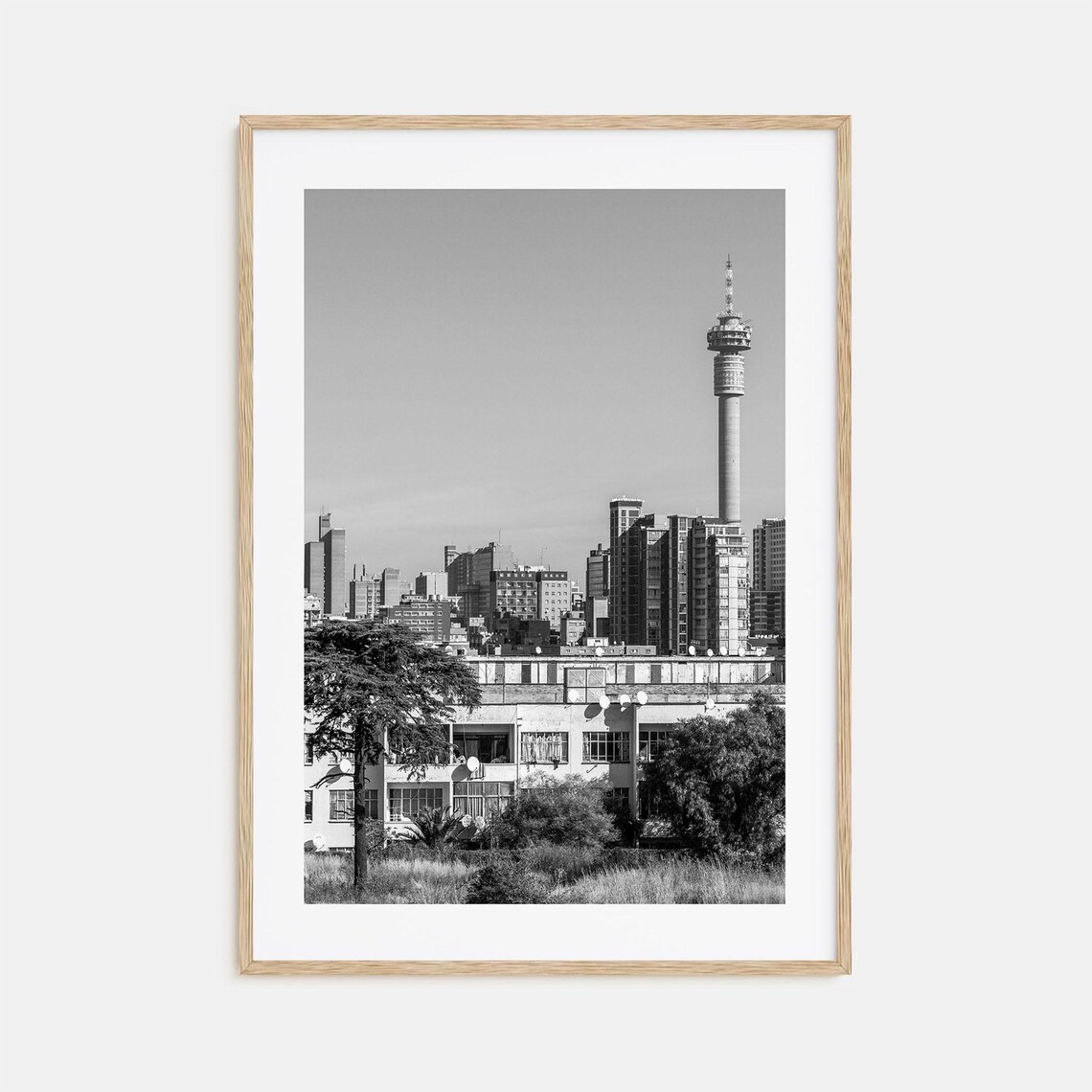 Johannesburg South Africa Hillbrow Tower City Skyline View Poster