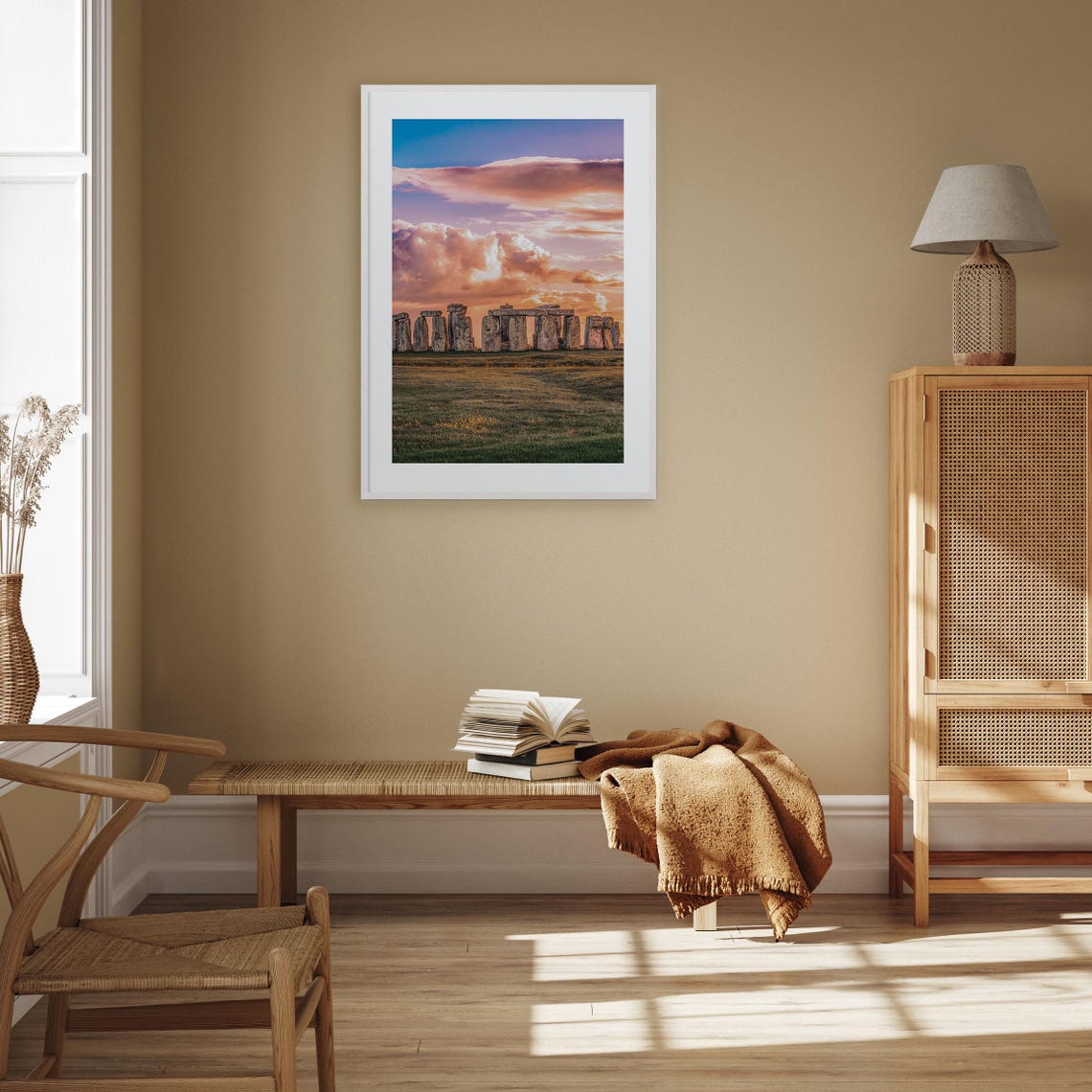 Stonehenge England Ancient Stones Sunset Dramatic Sky Photo Poster - Image 3