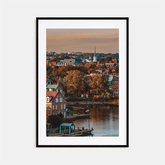 Alexandria Virginia Colorful Travel Poster Print
