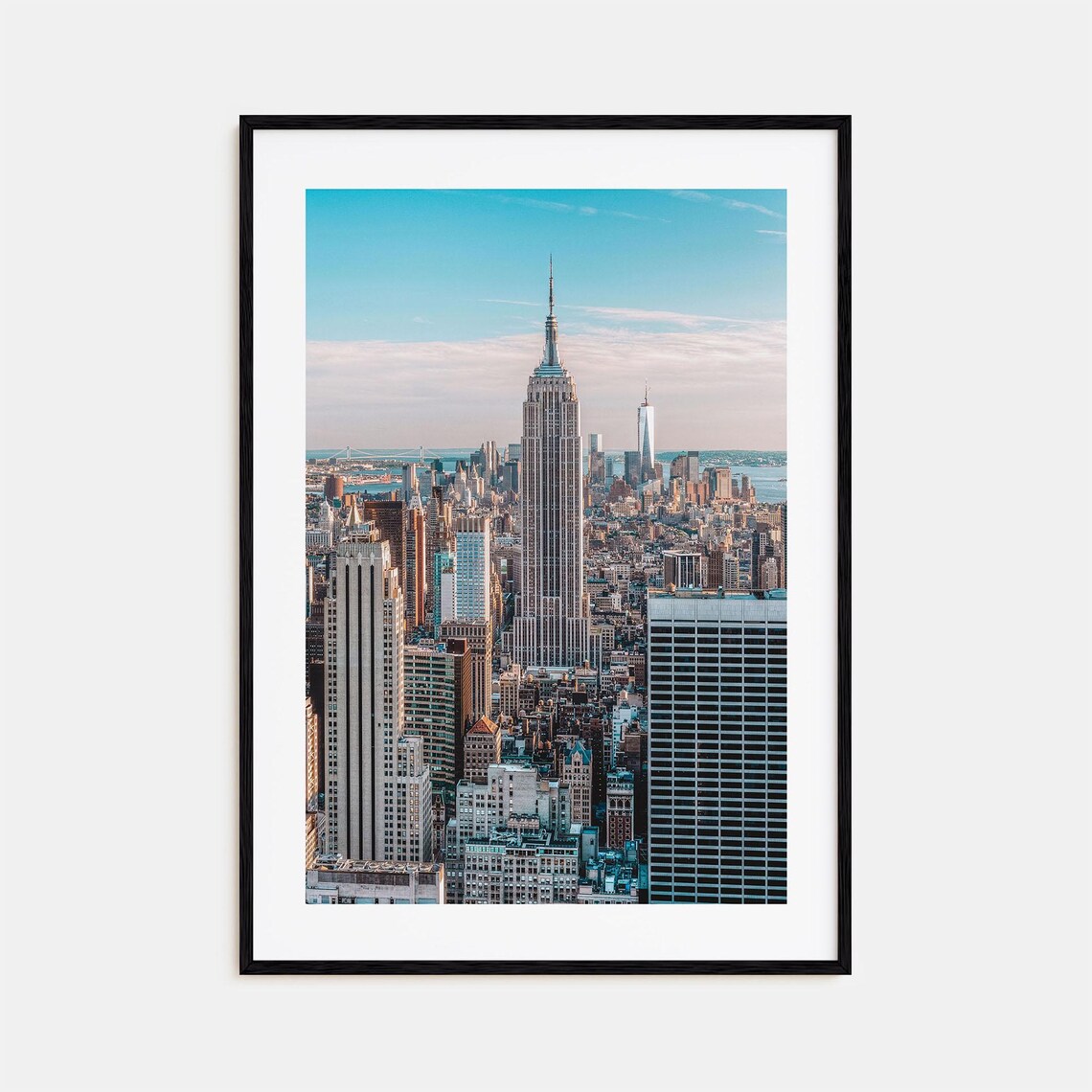 New York City Empire State Building Manhattan Skyline Photo Poster