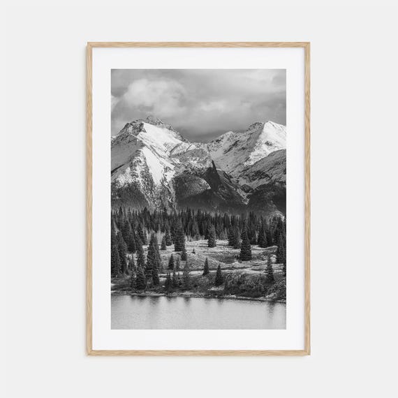 Colorado Black And White Travel Poster, Map Art Print