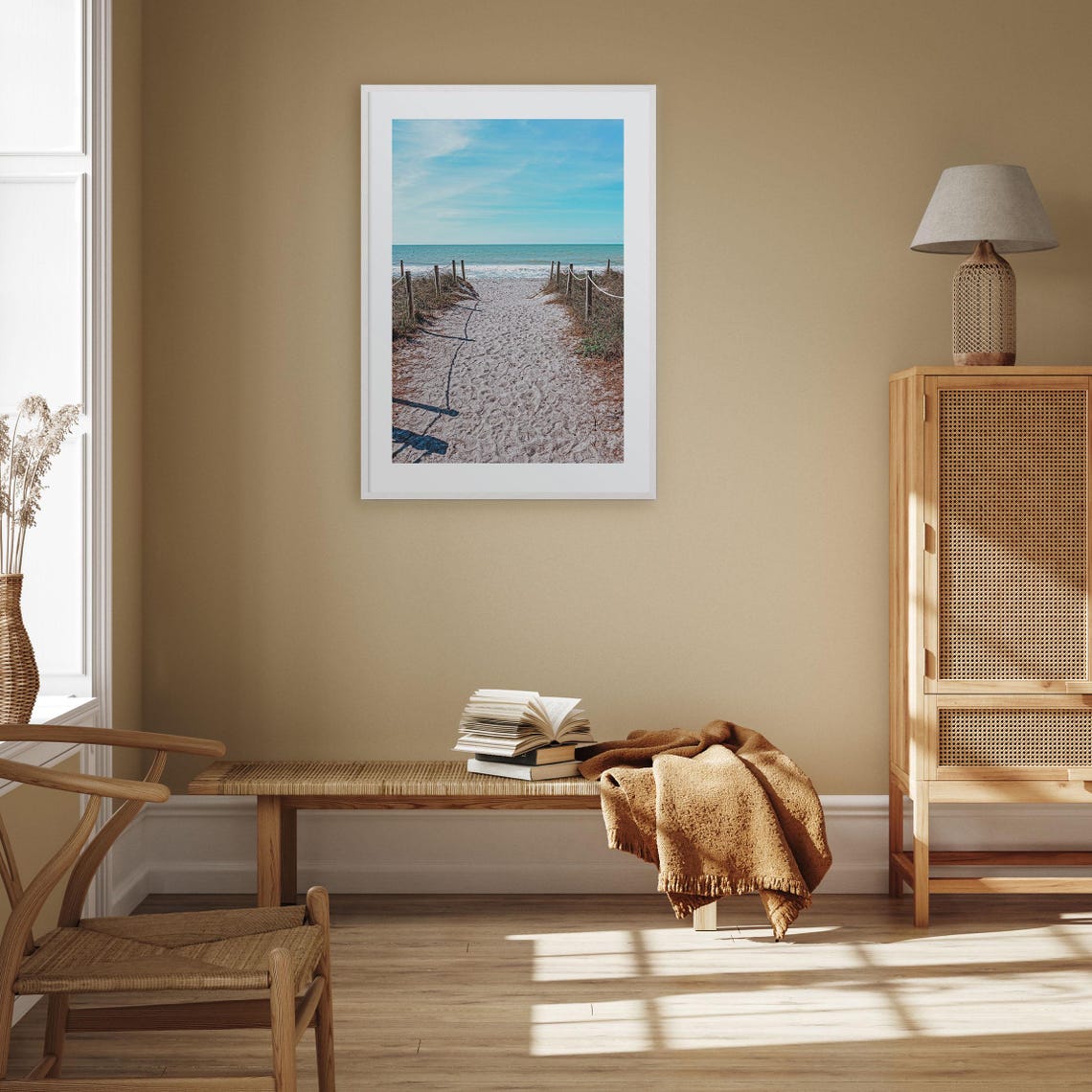 Captiva Florida Sandy Beach Path Through Dunes to the Ocean Poster - Image 3