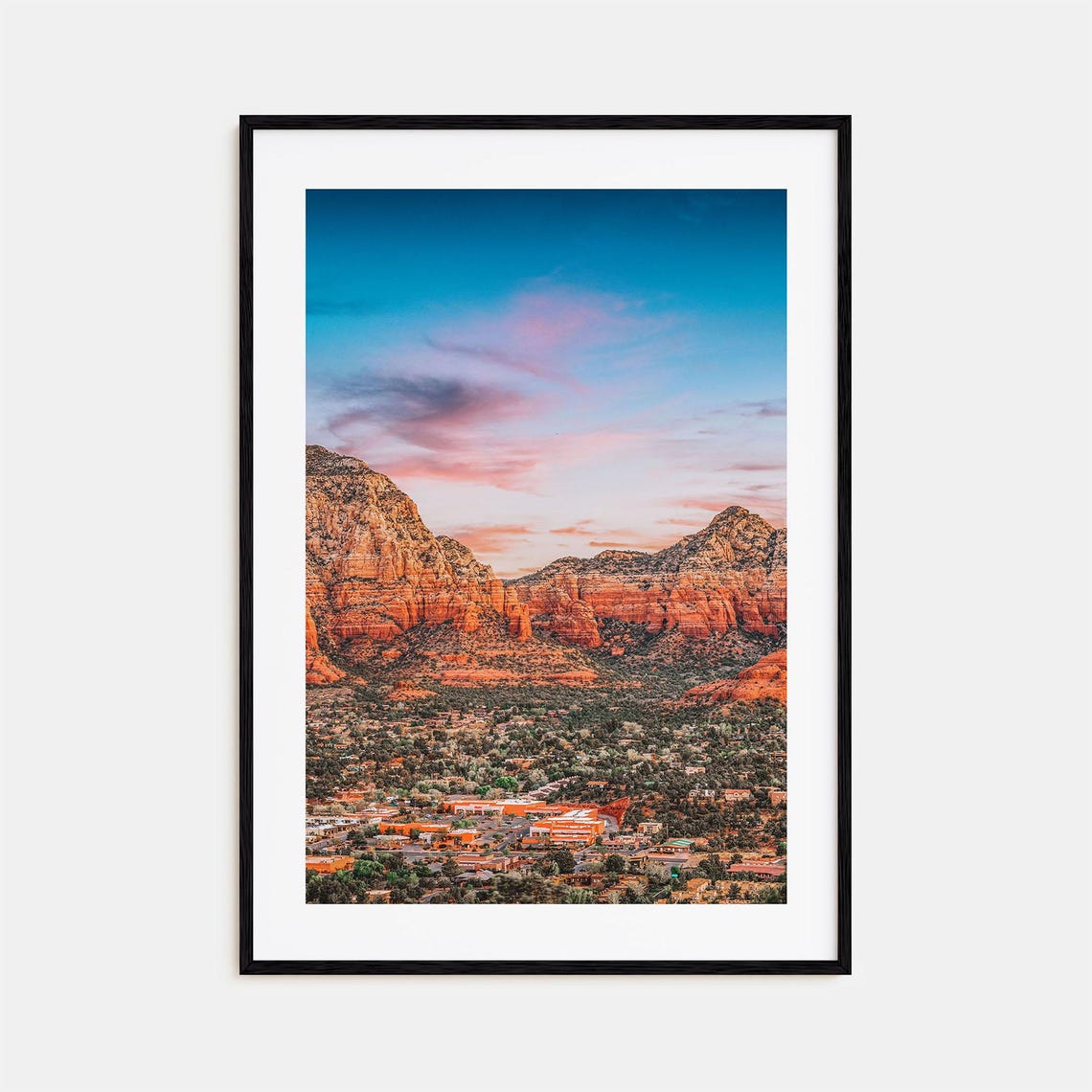 Sedona Colorful Poster Print Sedona Photo Wall Art Sedona Wall Decor Sedona Travel Print Sedona Street Map Poster City Map