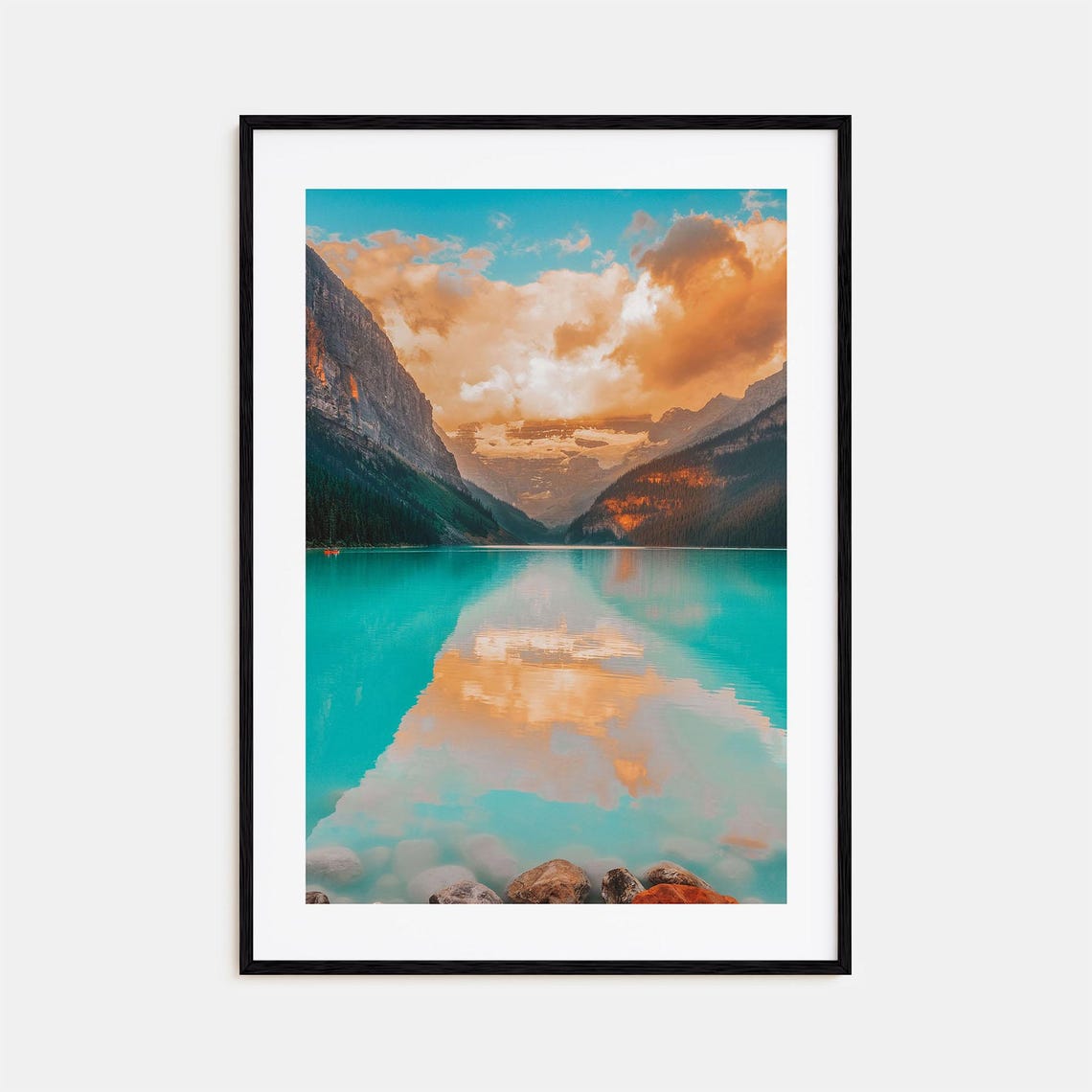 Lake Louise Colorful Poster Print Lake Louise Photo Wall Art Lake Louise Wall Decor Travel Print Lake Louise Street Map Poster City Map