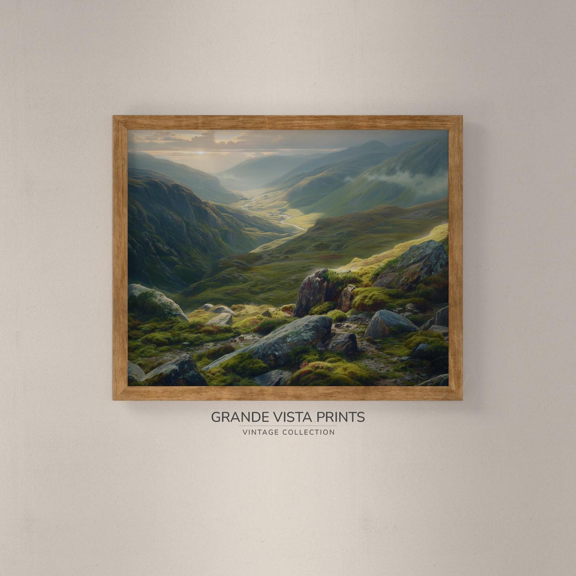 Mountain Rocks Wall Art Mountain Scenery Landscape Painting Mountain Landscape Artwork Gv4248 - Image 4