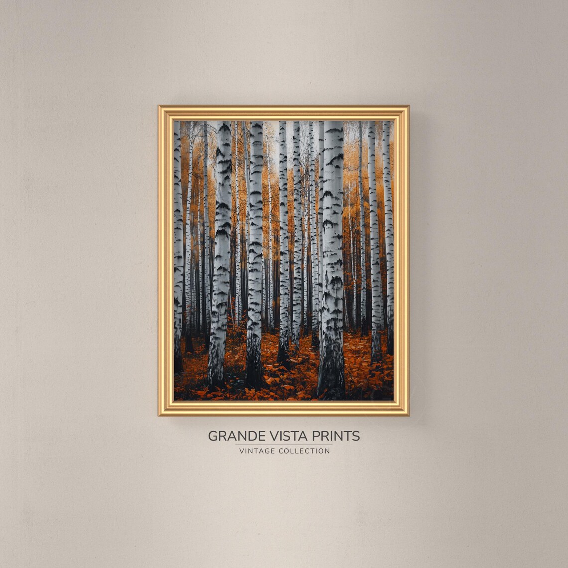 Autumn Trees Fall Forest Painting, Autumn Landscape - Image 3
