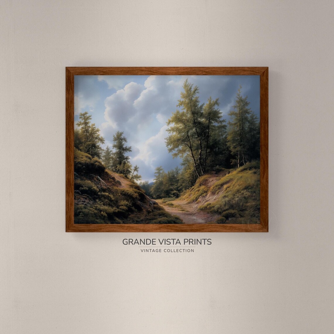 Nature Trail Landscape Painting, Forest Path - Image 4