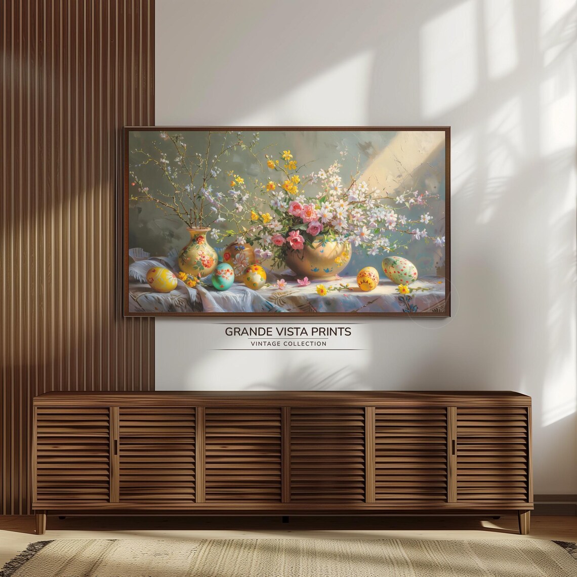 Easter Still Life Painting, Spring Decor - Image 3