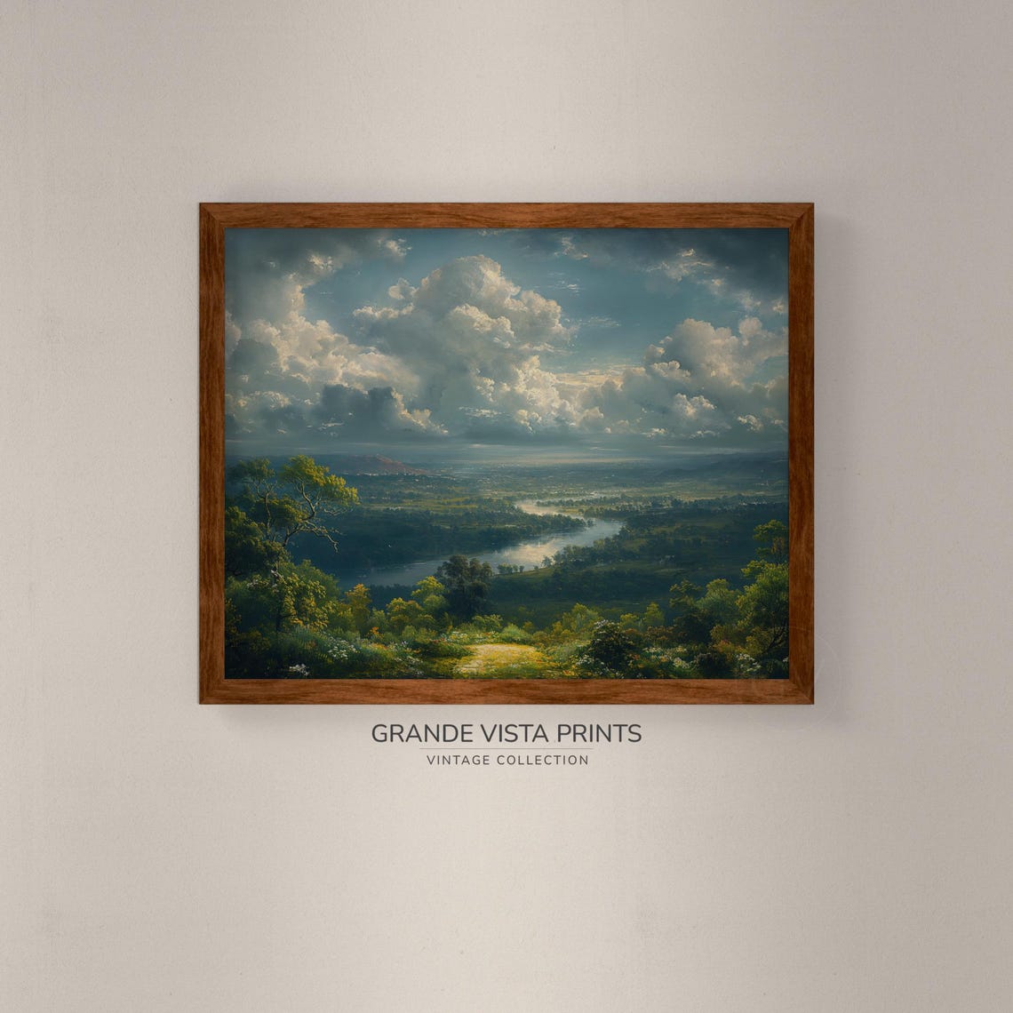 Panoramic View River Valley Wall Art Valley Panorama Artwork River Valley Wall Art Gv4020 - Image 4