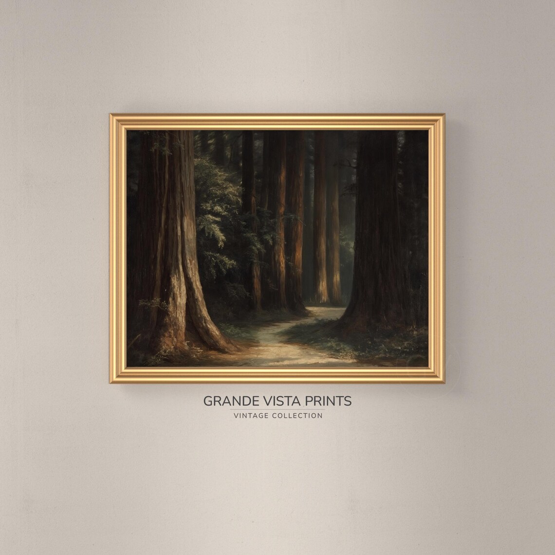 Ancient Forest Path, Redwood Forest Art Print - Image 3