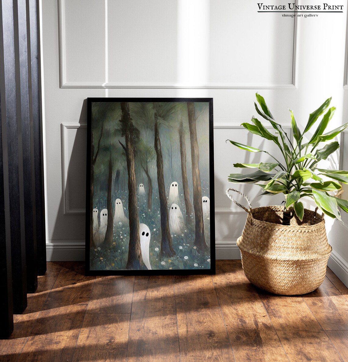 Ghost Forest, Vintage Haunted Forest Art Print - Image 2