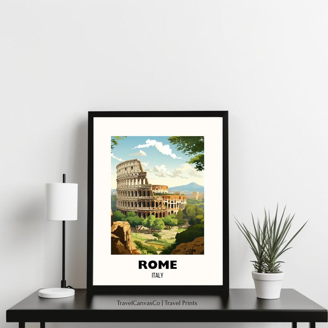 Rome Colosseum Vintage Travel Poster With Iconic Italian Landmark View - Image 3