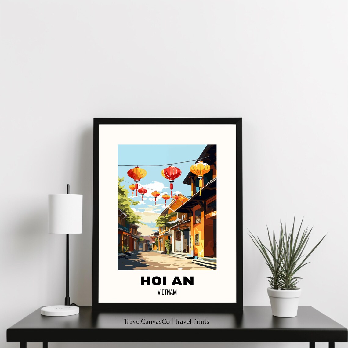 Hoi An Vietnam Lantern Old Town Street Culture Travel Poster - Image 3