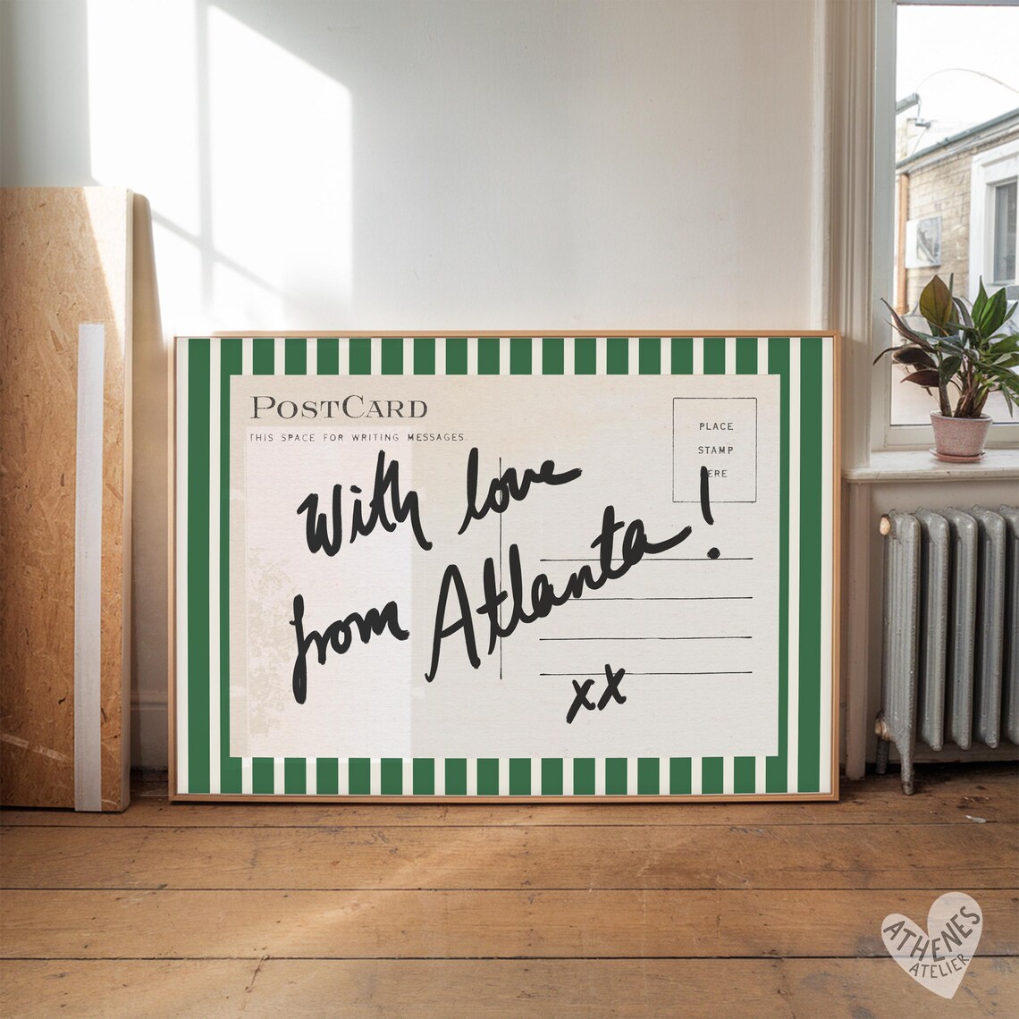 Atlanta Vintage Retro Georgia Travel Poster