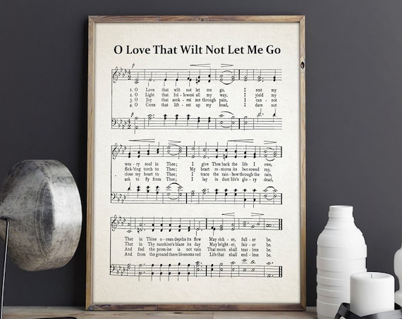 O Love That Will Not Let Me Go Hymn Poster