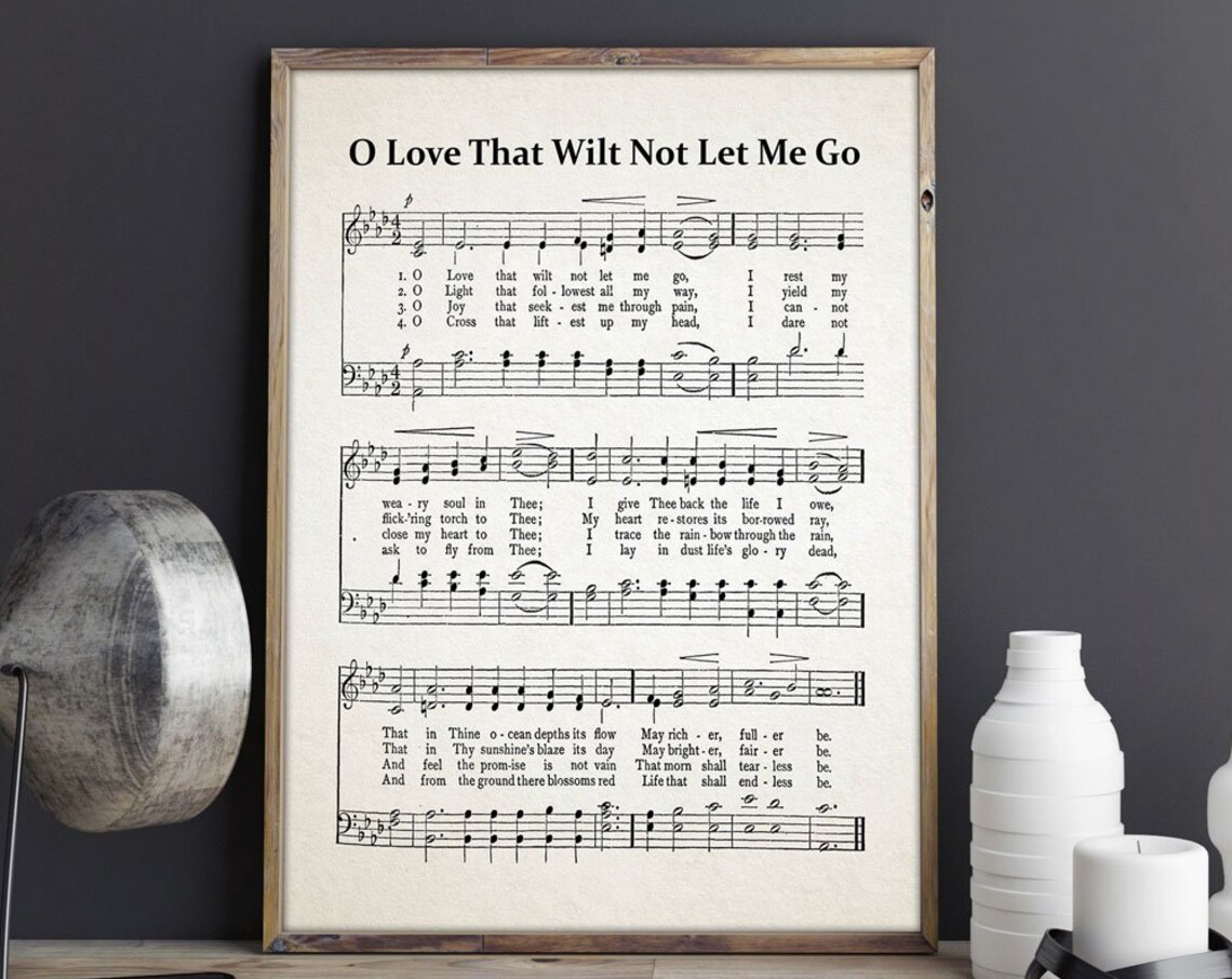 O Love That Will Not Let Me Go Hymn Poster