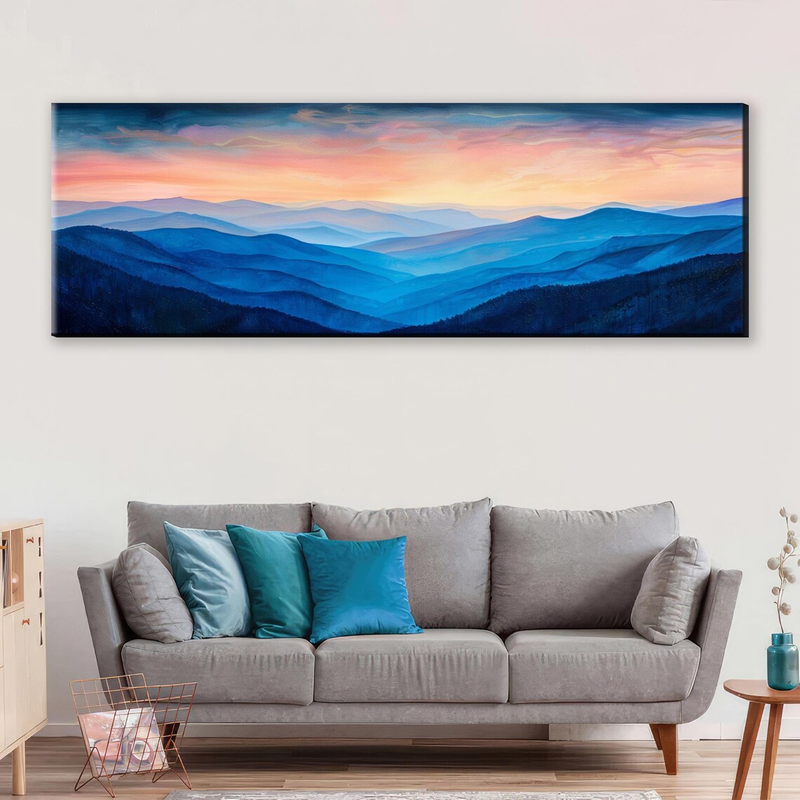 Blue Ridge Mountain Range Panoramic Art Print - Image 5