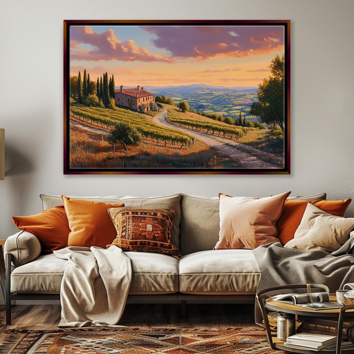 Tuscany Landscape Art Print, Europe Travel Decor - Image 4