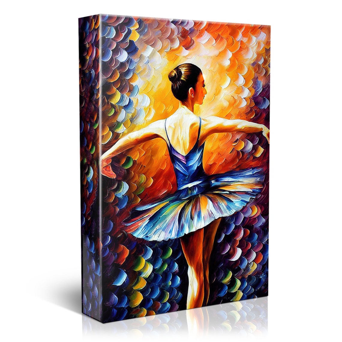 Ballerina Wall Art Ballet Dancer Painting Print Colorful Decor Art - Image 5