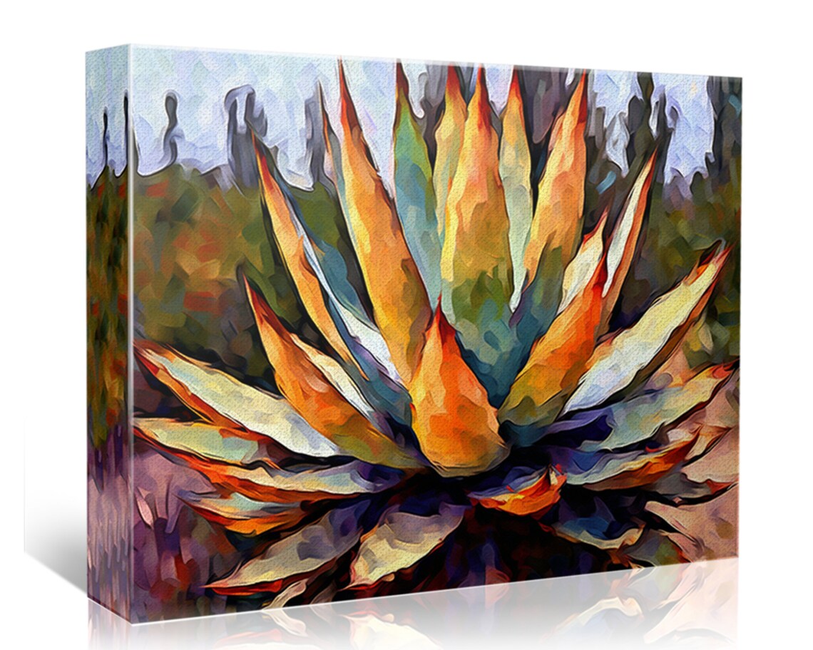 Agave Plant Southwest Desert Cactus Art Print - Image 4