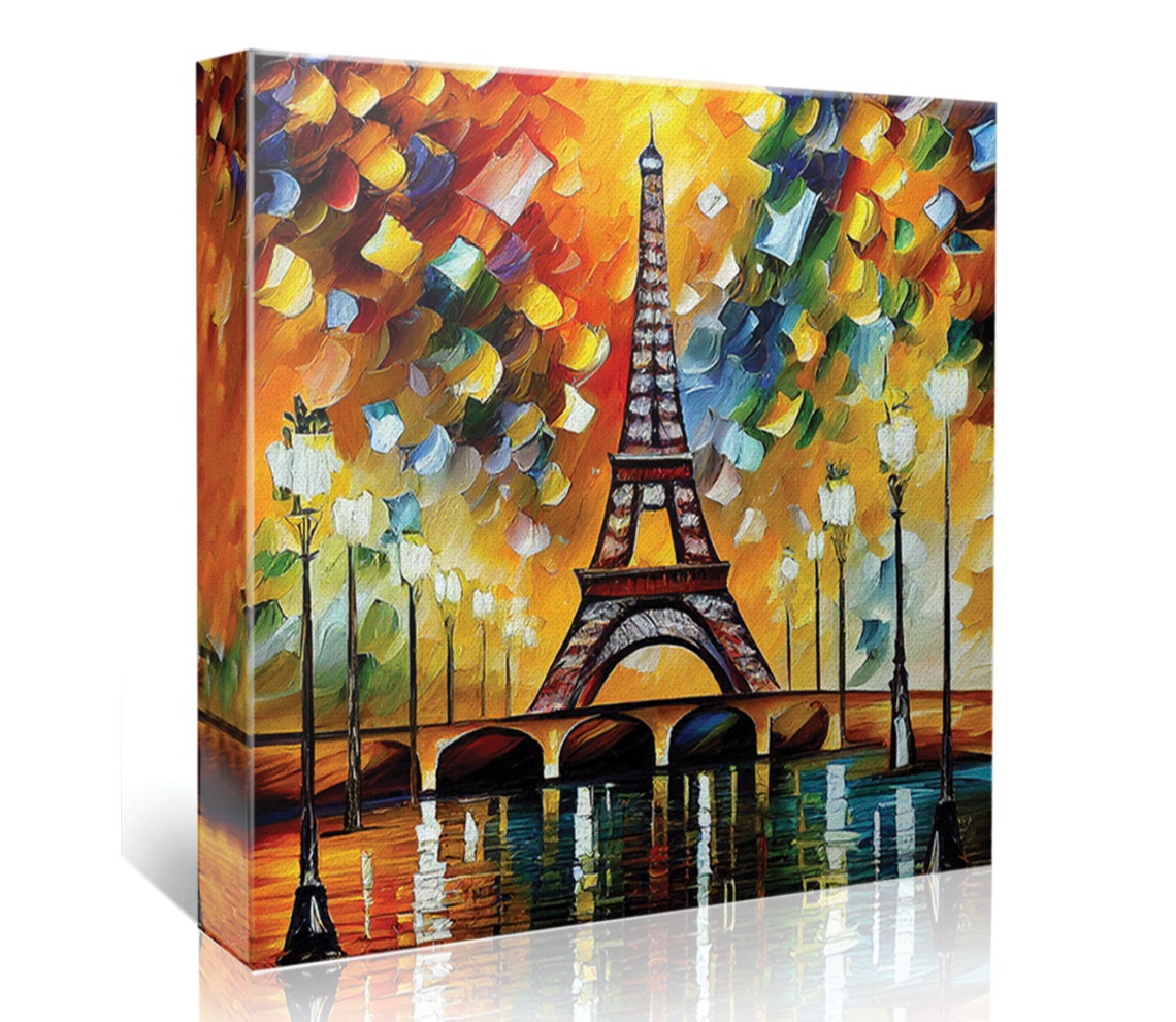 Eiffel Tower Paris Autumn Foliage Romantic Impressionist Day Poster - Image 5